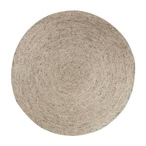 Interieur05 Wollen vloerkleed Rond Gapo Beige|wit 150cm