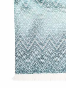 Missoni Home Deken met zigzag patroon - Blauw
