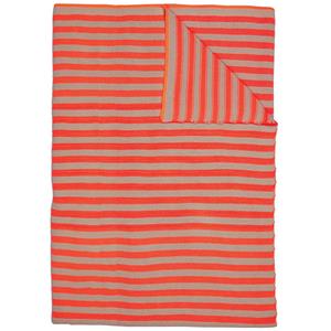 PiP Studio Plaid Bonsoir Stripe Throw Orange