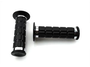 Diverse / Import Handvat Set zwart met Chroom Ringen voor Simson S50 51 70 53 83 SR50 80