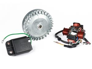 BGM PRO Zündung-Set  12V Touring V2 (1300g) Elektronische Ontsteking Vespa Ciao, SI verwendbar met Carterset Polini of Malossi ( Speed Engine )