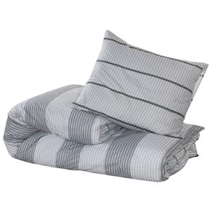 vidaXL Dekbedovertrekset 225x220 cm katoen grijs