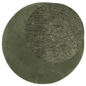 Teppich Teppich HUARTE Kurzflor Weich und Waschbar Waldgrün Ø 80 cm, vidaXL, Runde