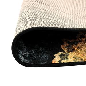 vidaXL Vloerkleed wasbaar anti-slip Ø 120 cm meerkleurig