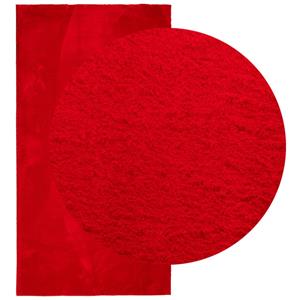 vidaXL Vloerkleed HUARTE laagpolig zacht wasbaar 80x150 cm rood