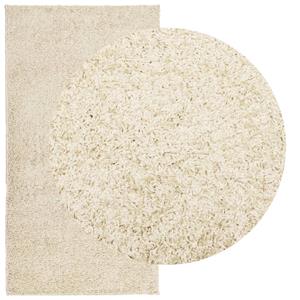 vidaXL Vloerkleed shaggy hoogpolig modern 80x150 cm goudkleurig