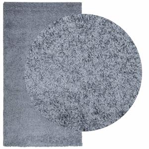 vidaXL Vloerkleed shaggy hoogpolig modern 80x150 cm blauw