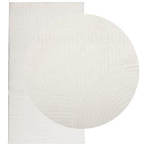 vidaXL Vloerkleed IZA laagpolig Scandinavisch 80x150 cm crèmekleurig