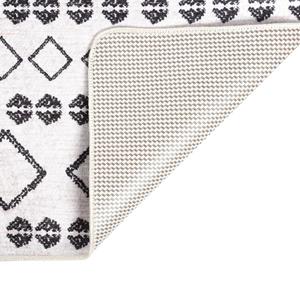 vidaXL Vloerkleed wasbaar anti-slip 120x170 cm zwart en wit