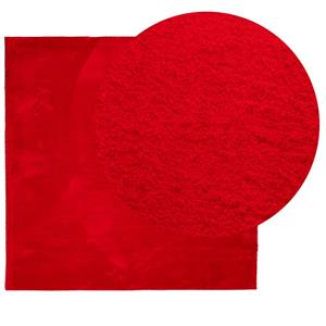vidaXL Vloerkleed HUARTE laagpolig zacht wasbaar 120x120 cm rood