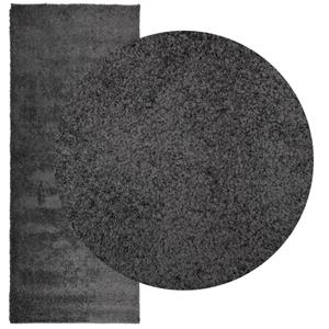 vidaXL Vloerkleed shaggy hoogpolig modern 80x200 cm antraciet