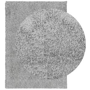 vidaXL Vloerkleed PAMPLONA shaggy hoogpolig modern 120x170 cm grijs