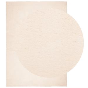 vidaXL Vloerkleed HUARTE laagpolig zacht wasbaar 120x170 cm beige