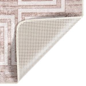 vidaXL Vloerkleed wasbaar anti-slip 150x230 cm beige