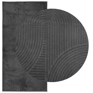 Teppich Teppich IZA Kurzflor Skandi-Stil Anthrazit 100x200 cm, vidaXL, Rechteckig