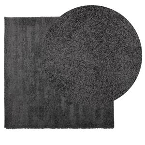 Teppich Teppich Shaggy Hochflor Modern Anthrazit 160x160 cm, vidaXL, Quadrat