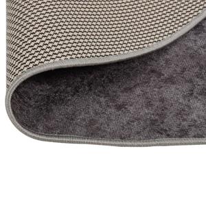 vidaXL Vloerkleed wasbaar anti-slip Ø 200 cm grijs
