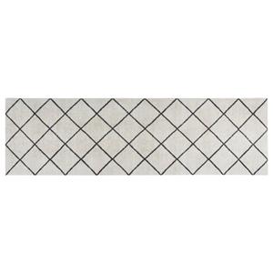 Fußmatte Küchenteppich Waschbar Quadrat 60x180 cm Samt, vidaXL, Rechteck, Höhe: 0 mm