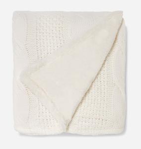 Ugg Erie Throw 50 X 70 in White, Maat NA, Other