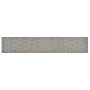 vidaXL Keukenmat wasbaar geruit 60x300 cm fluweel