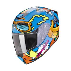 SCORPION EXO-Jnr Air Fun, Kinder motorhelm, Blauw-Oranje