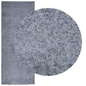 vidaXL Vloerkleed shaggy hoogpolig modern 80x200 cm blauw
