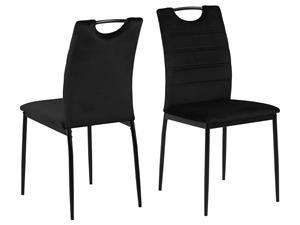 Mobistoxx Set van 4 stoelen DIARA zwart