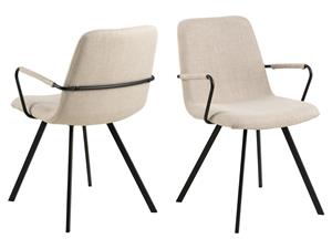 Mobistoxx Set van 2 stoelen SELORIA beige