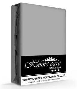 Home Care Homecare Jersey Topper Hoeslaken Grijs-70/80/90 x 200/220 cm