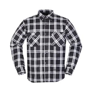 Colden Shirt, Textiel motorjas heren, Zwart-Wit
