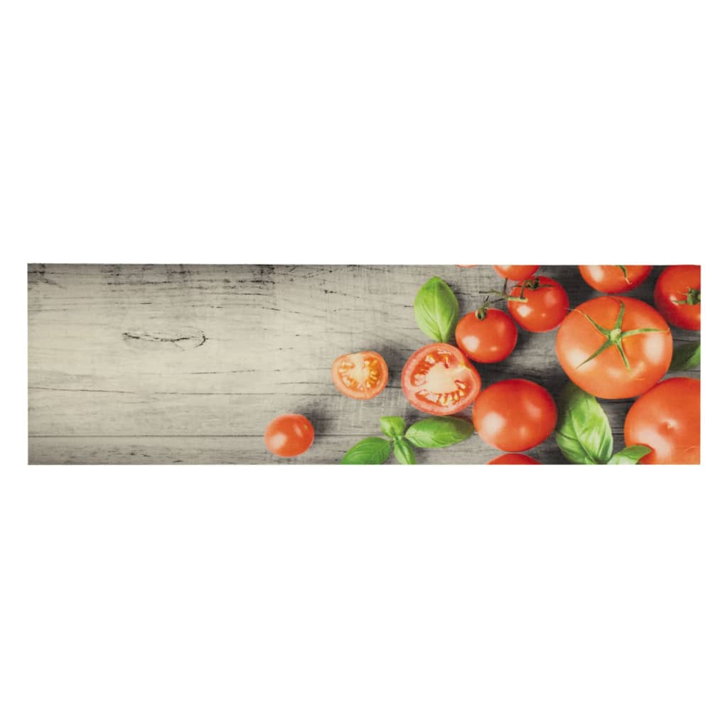 Fußmatte Küchenteppich Waschbar Tomaten 45x150 cm Samt, vidaXL, Rechteckig