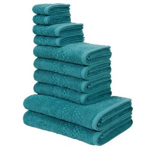 Home affaire Handtuch Set "Regona, flauschig und weich, Premium Handtücher mit Bordüre, 500 gr/m²", (Set, 10 St., 2 Duschtücher-4 Handtücher-2 Gästetücher-2 