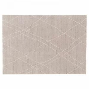 Oviala Rechthoekig Tapijt Met Lichtgrijs Berber Patroon, 160 X 230 Cm
