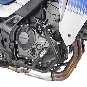 GIVI Valbeugel, Valbeugels voor de moto, TN1201 Zwart gepoedercoat staal onderzijde