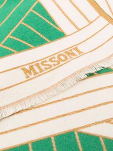 Missoni Home Deken met franje - Groen