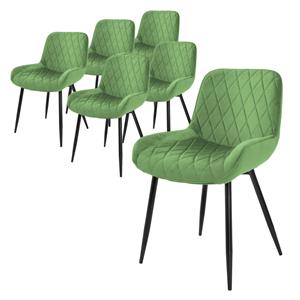 ML-Design Set van 6 eetkamerstoelen Ari velvet | 