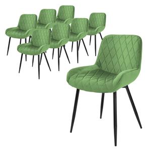 ML-Design Set van 8 eetkamerstoelen Ari velvet | 