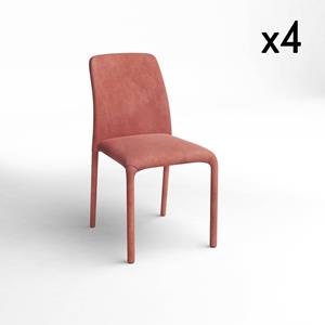 SIA Home Set van 4 eetkamerstoelen Oskar velvet stapelbaar | 