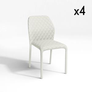 SIA Home Set van 4 eetkamerstoelen Otto stapelbaar | 