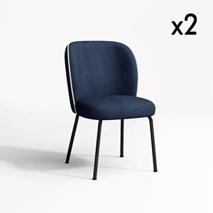 SIA Home Set van 2 eetkamerstoelen Ingrid velvet | 