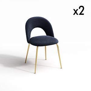 SIA Home Set van 2 eetkamerstoelen Nadia velvet touch | 