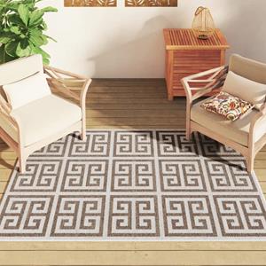 vidaXL Vloerkleed korte pool anti-slip 120x180 cm meerkleurig