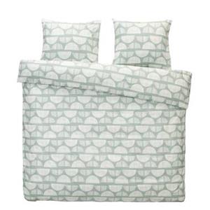 Comfort dekbedovertrek Roel - blauw/wit - 200x200/220 cm