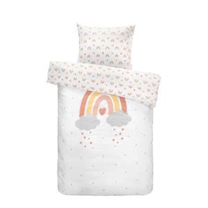 Leen Bakker Comfort dekbedovertrek Femme wit/roze 140x200 cm