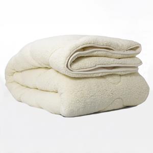 Zavelo Easy All-in-one-Dekbed Teddy Creme-Lits-Jumeaux (240x200 cm)