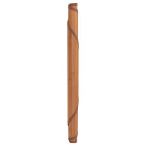 vidaXL Vloerkleed rond 60 cm bamboe bruin