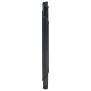 vidaXL Vloerkleed rond 80 cm bamboe zwart