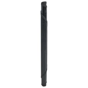 vidaXL Vloerkleed rond 100 cm bamboe zwart