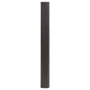 vidaXL Vloerkleed rechthoekig 100x300 cm bamboe donkerbruin