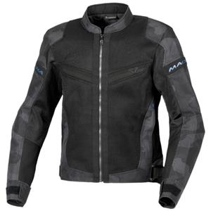 Velotura, Doorwaai motorjas heren, Zwart Grijs